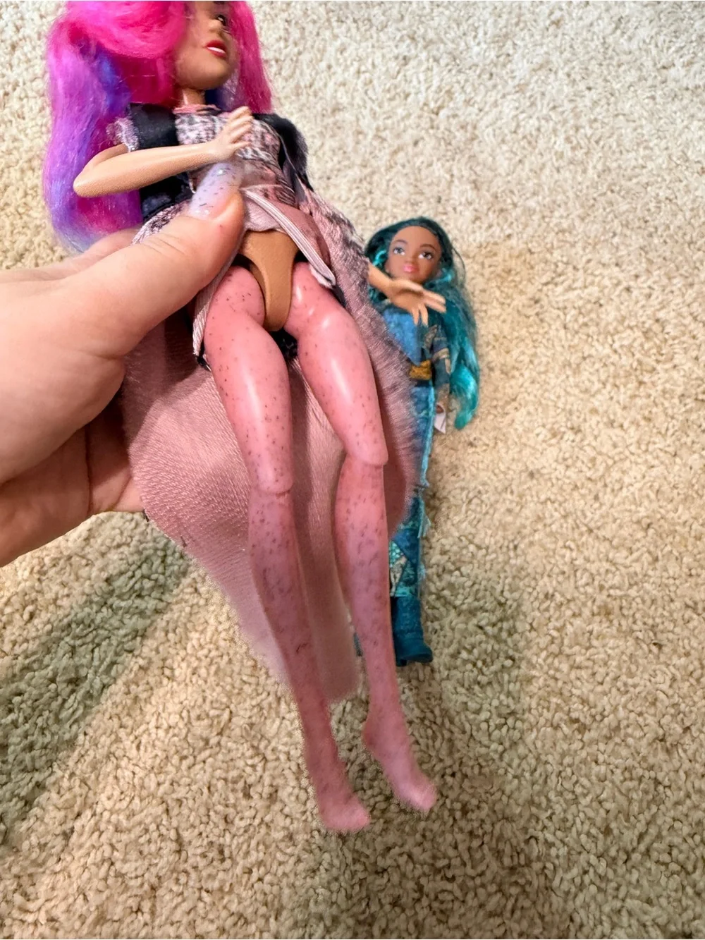 Disney Descendants Singing Dolls Mal & Uma Lot 2 Hasbro Tested